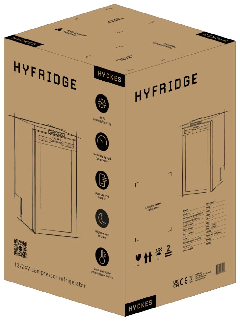 Hyckes HyFridge packaging