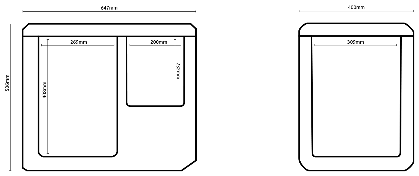 Hyckes HyCooler Pro 50 Dual zone crosssection
