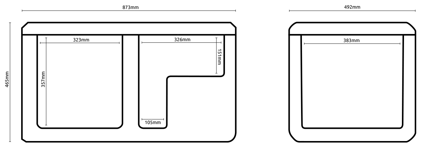 Hyckes HyCooler Pro 75 Dual zone crosssection