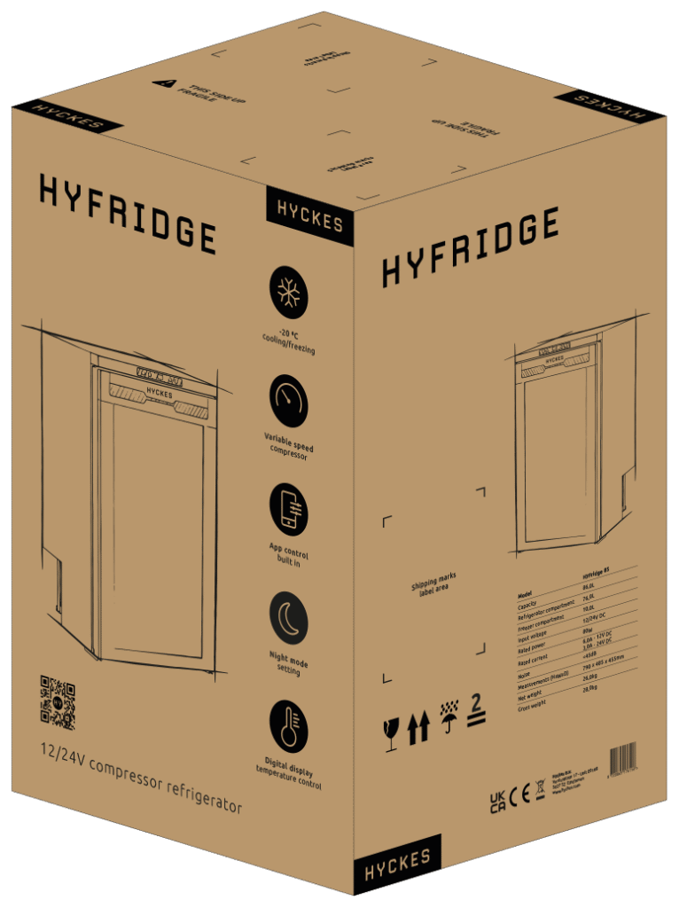 Hyckes HyFridge packaging